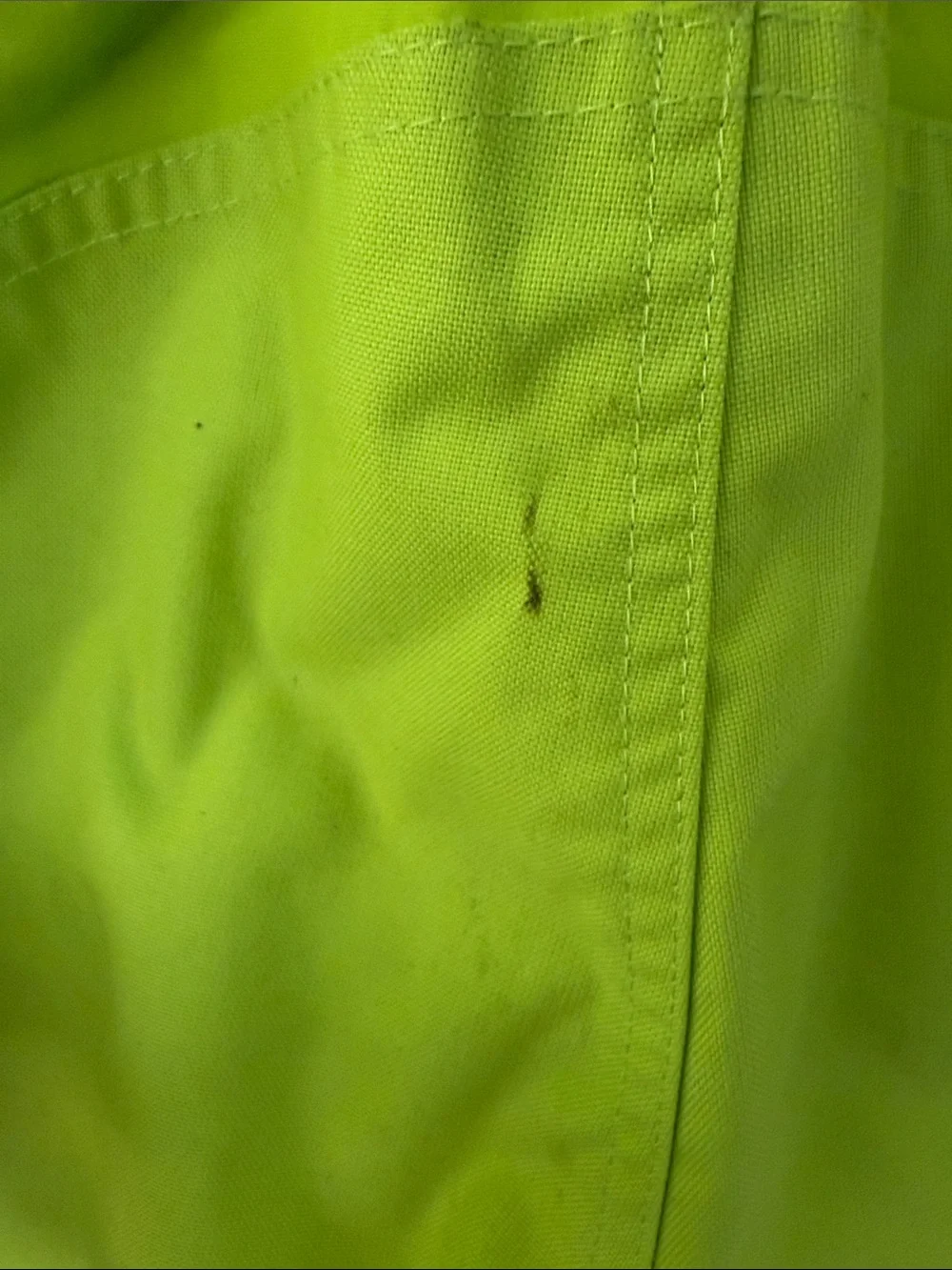 Lands' End Bright Lime Green Kids Snow Bib Overalls size 10